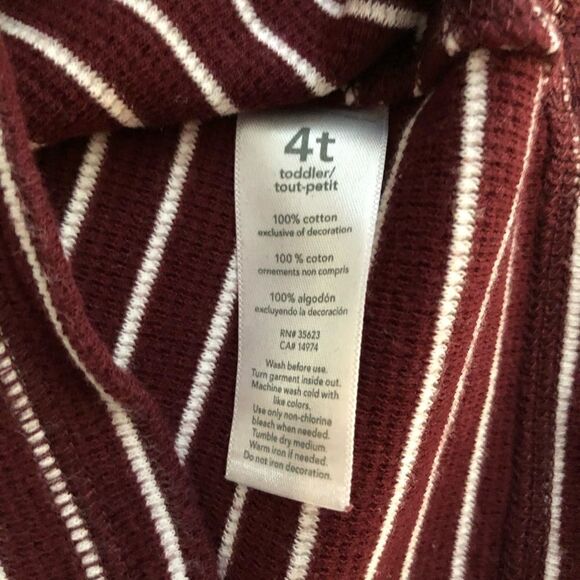 Carter’s Striped Long sleeve Crewneck thermal Tee - Picture 5 of 5